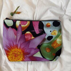 Neiman Marcus Floral Cosmetic Bag